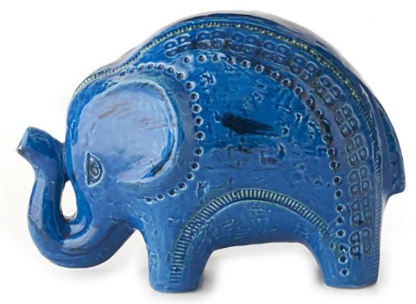 Bitossi-Bitossi Rimini Blu Elefant 112 -Aldo-Londi