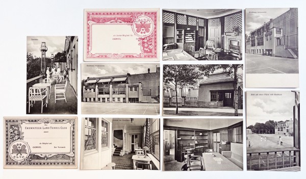 Louis Held-Postkartenset-Chemnitzer-Lawn-Tennis-Klub-Henry-van-de-Velde 