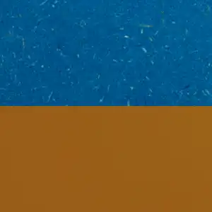 Blau / Ocker