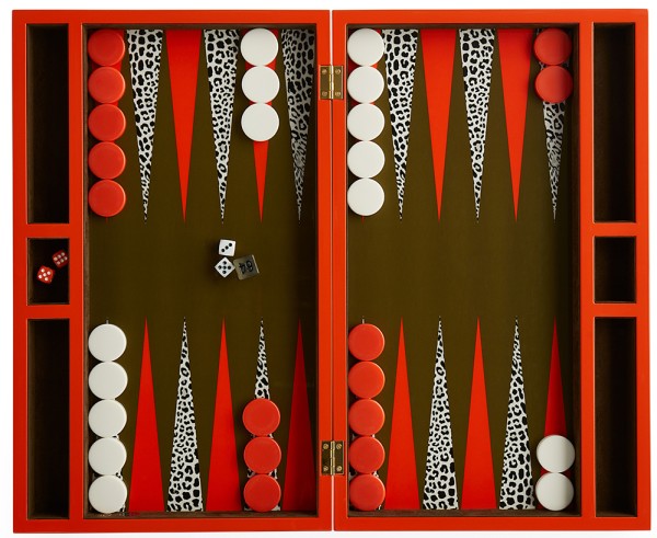 Jonathan-Adler-leopard-Backgammon-Spiel