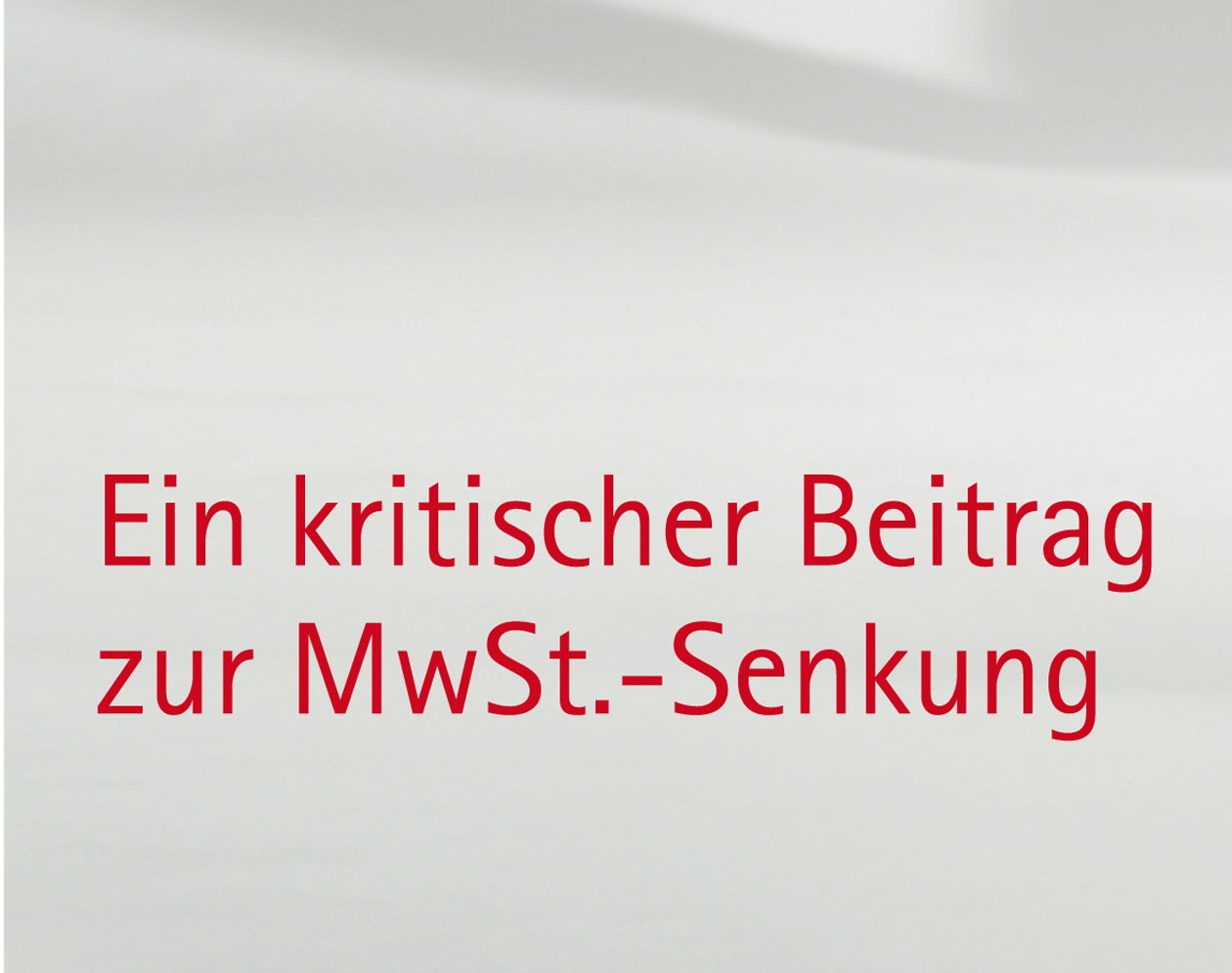 Mwst-senkung