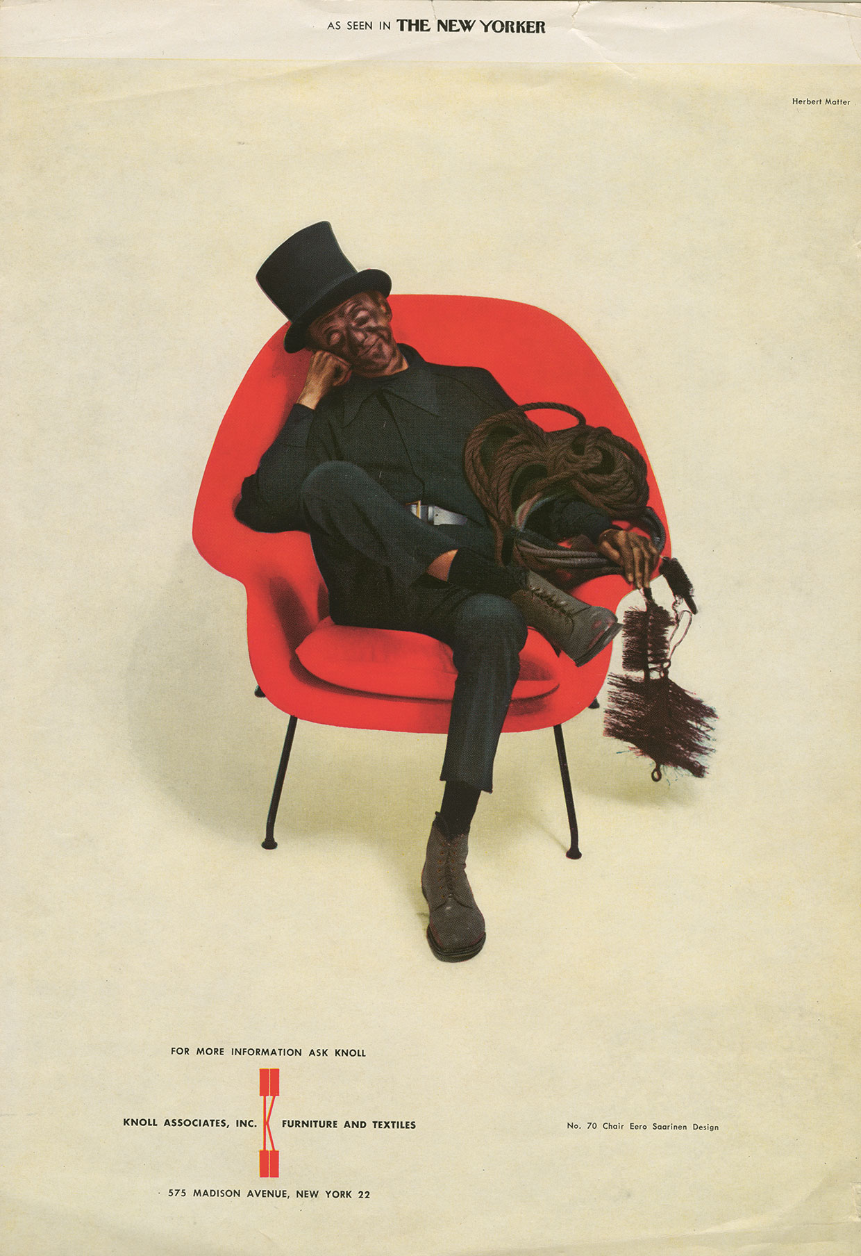 ANzeige Womb Chair Herbert Matter