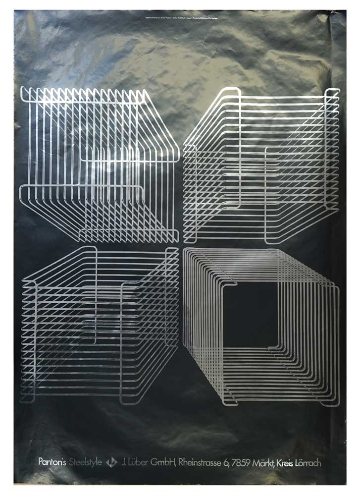 Plakat Panton Wire Regal für Lüber, Motivdesign von Hablützel und Jaquet | Markanto