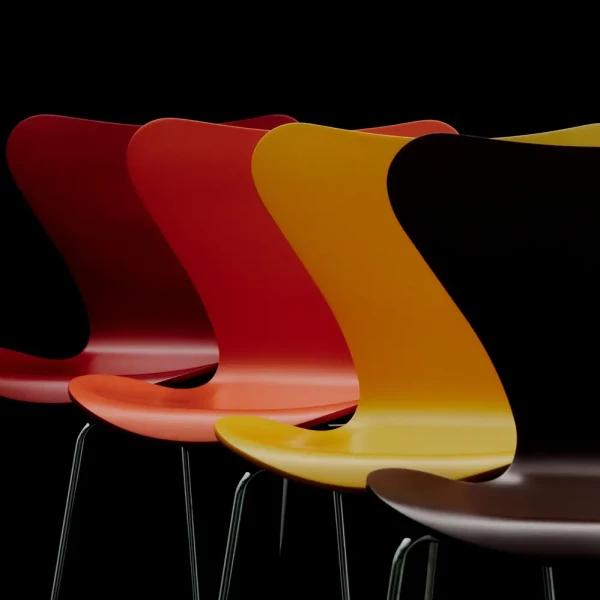 Arne-Jacobsen-3107-Stuhl-Verner-Panton-100-Fritz-Hansen