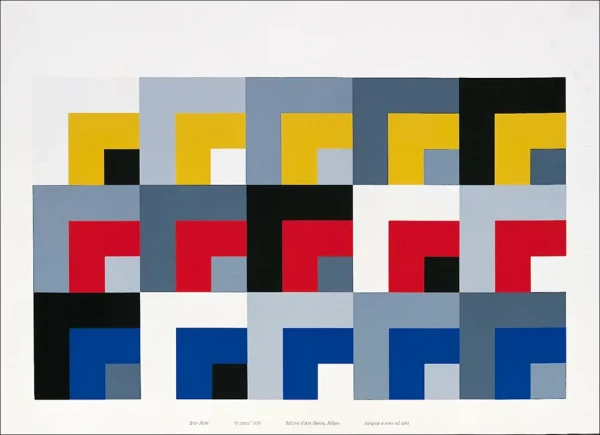 Enzo-Mari-Le-Stanze-Plakat-Danese-Milano