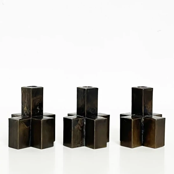 Kunstschmiede-Bergmeister-bronze-Kerzenständer